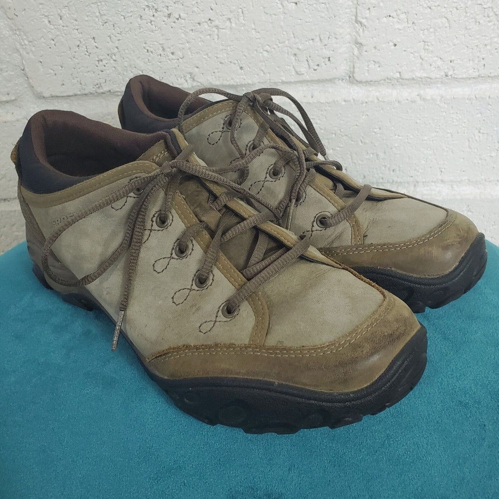 Merrell Hiking Shoes Women's Size 9.5 Quartz Brindle Grey Leather Vibram J75312